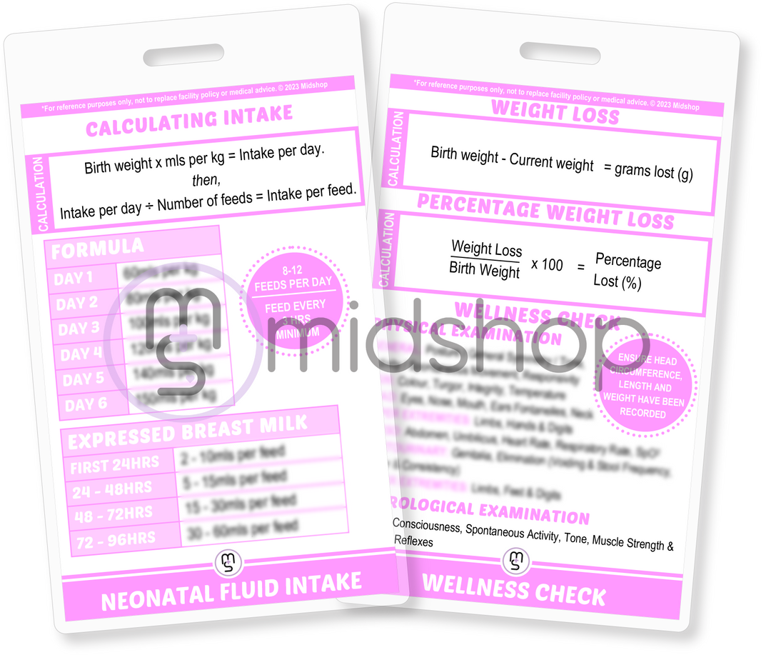 Newborn Examination Reference Card. Midwifery Student Reference Cards. Baby Observation Reference Card. Neonatal Reference Card. Midwifery Reference Card. Pink Neonatal. Midshop