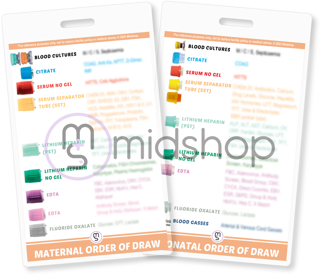 Maternal Order of Draw. Neonatal Order of Draw. Order of Draw. Pathology. Blood Tests. Taking blood in pregnancy and birth