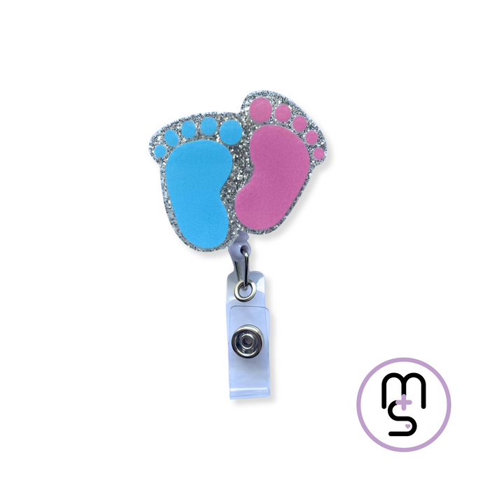Baby Feet Badge Reel